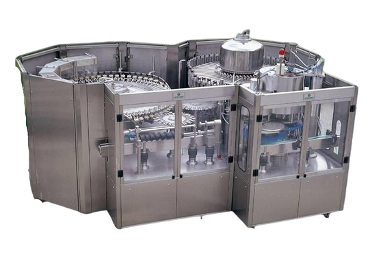 High Speed Continuous Rotary Filling Machine Revolving Turntable Design For Beverage Food